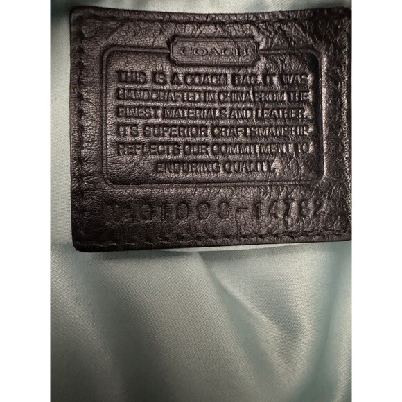 Coach KRISTIN Leather Satchel Handbag Double Strap & Zipper D1093-14782 Dust Bag - Picture 12 of 16